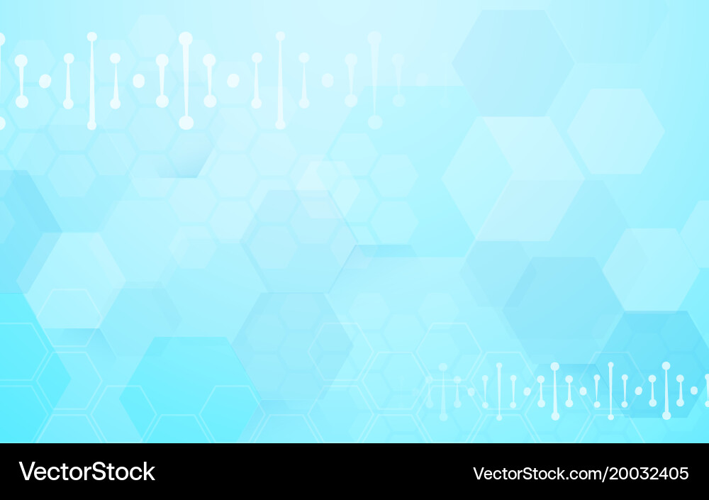 Abstract geometric hexagons shape and science vector image