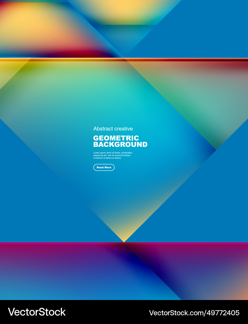 Abstract Gradient Triangles Background vector image