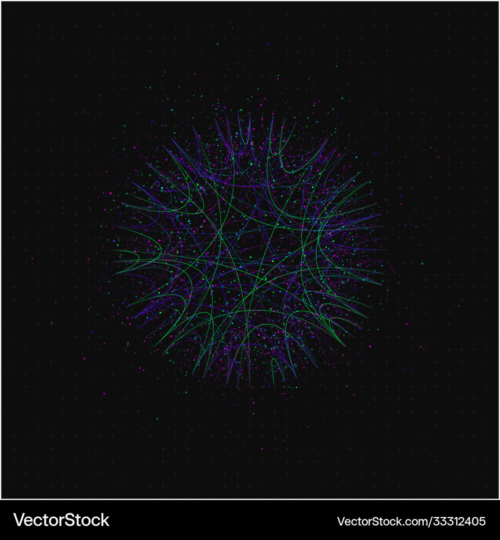 Big data visualization circular Big data visualization circular vector image