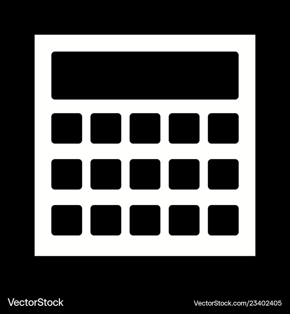 Calculation icon vector image