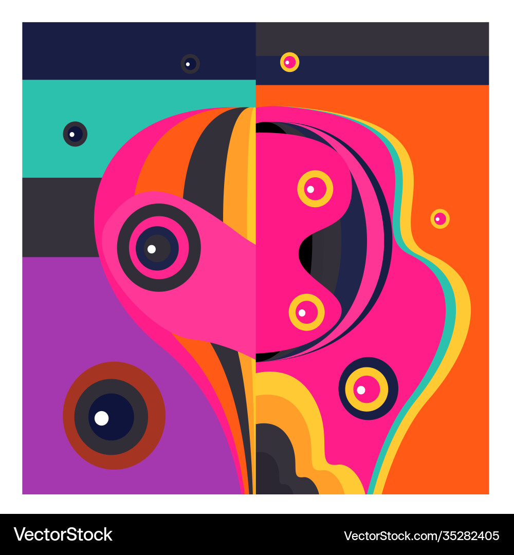 Colorful geometric and curve background pattern Colorful geometric and curve background pattern vector image