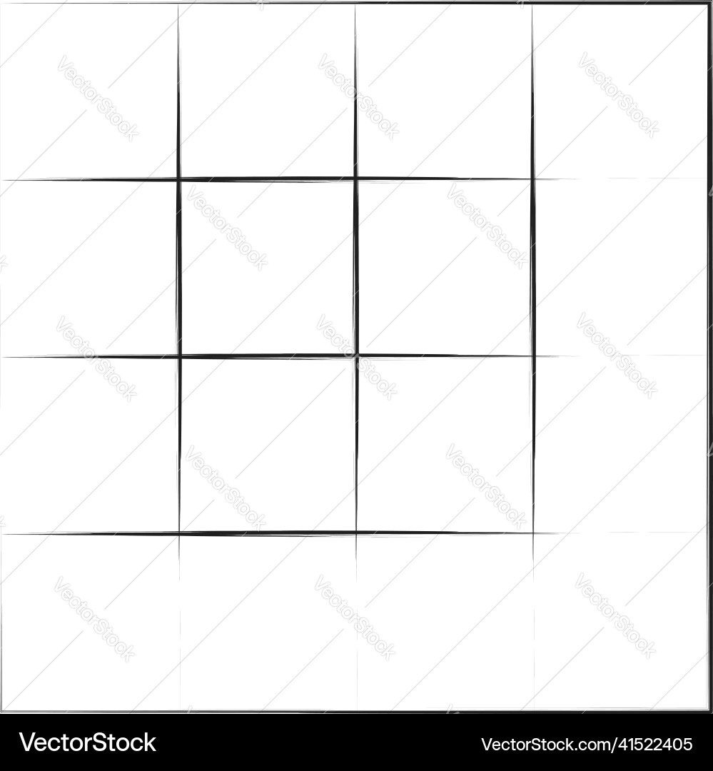 Grid mesh graticule with grungy irregular lines Grid mesh graticule with grungy irregular lines vector image