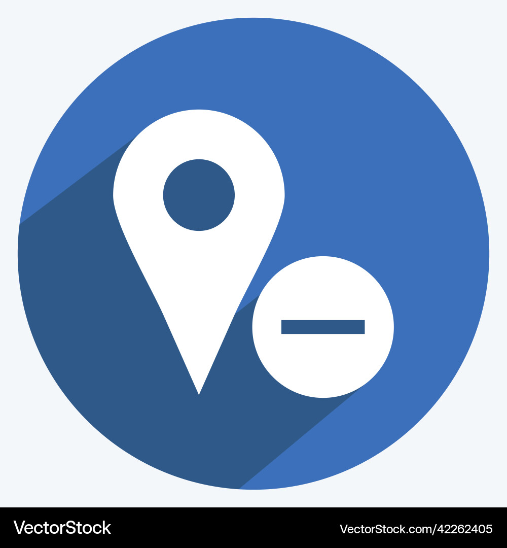 Icon delete location suitable for user interface vector image