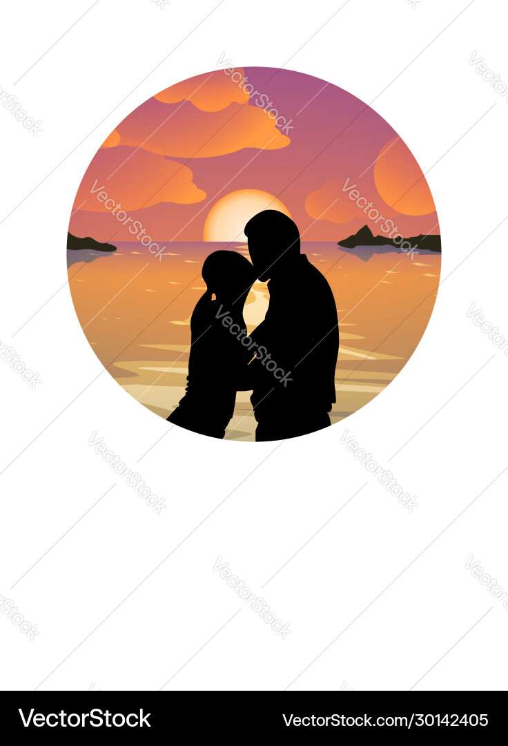 Island party couple 02 Island party couple 02 Vector Image