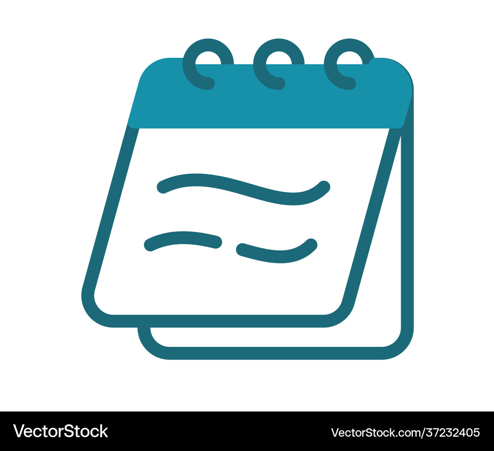 Notebook Notizen Notizblock einzelne isolierte Symbol Notebook Notizen Notizblock einzelne isolierte Symbol vektorbild