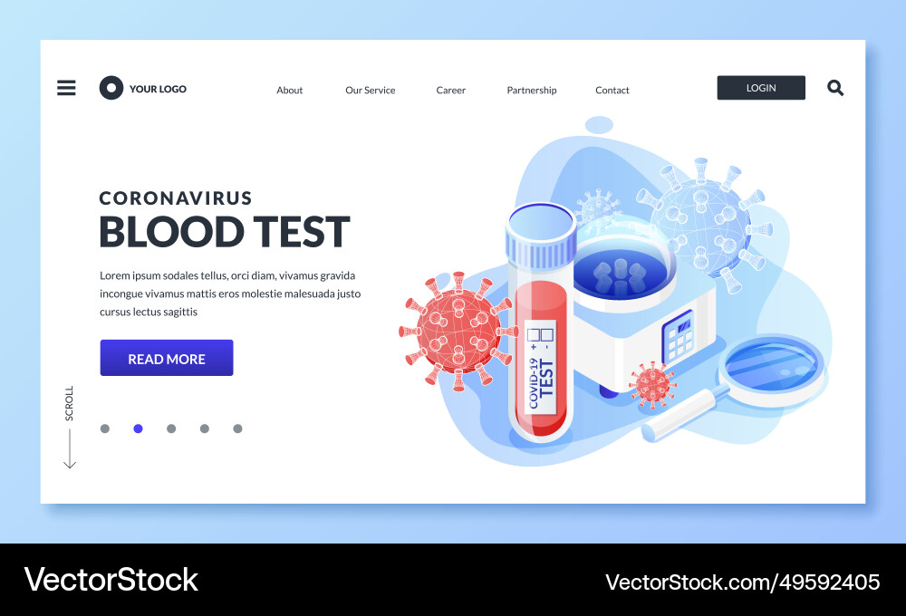Positiver oder negativer Coronavirus-Bluttest Positiver oder negativer Coronavirus-Bluttest vektorbild