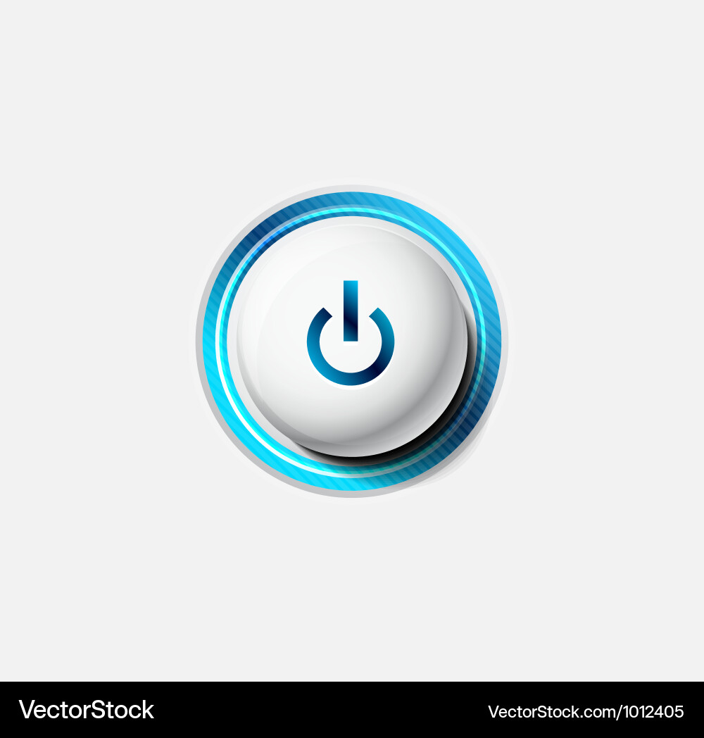 Power Button Icon Vector Image