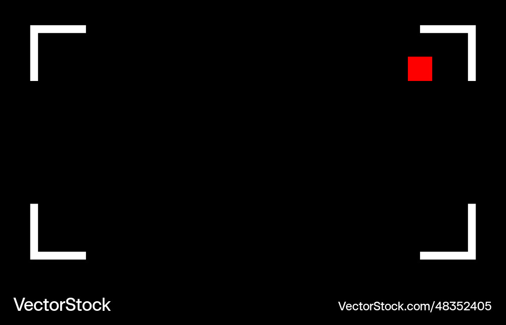 Video recorder frame display indicator geometric Video recorder frame display indicator geometric vector image