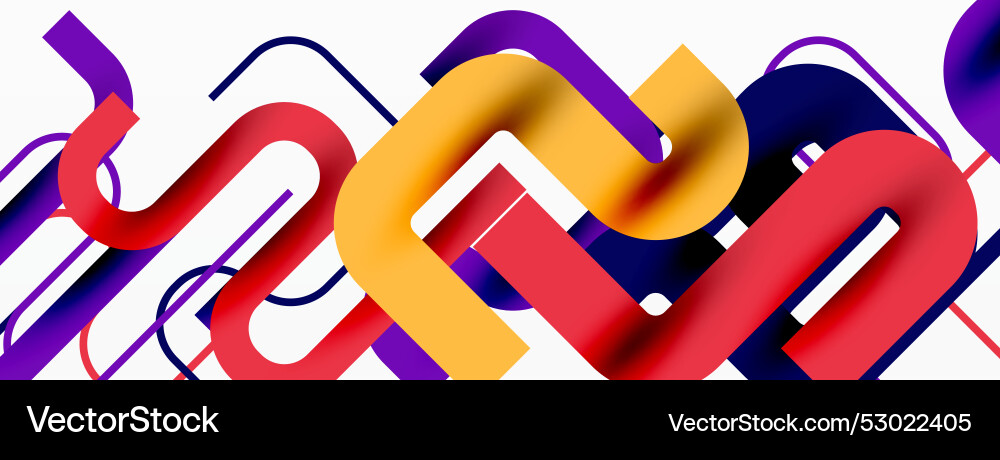 Wave lines minimal abstract background Vector Image