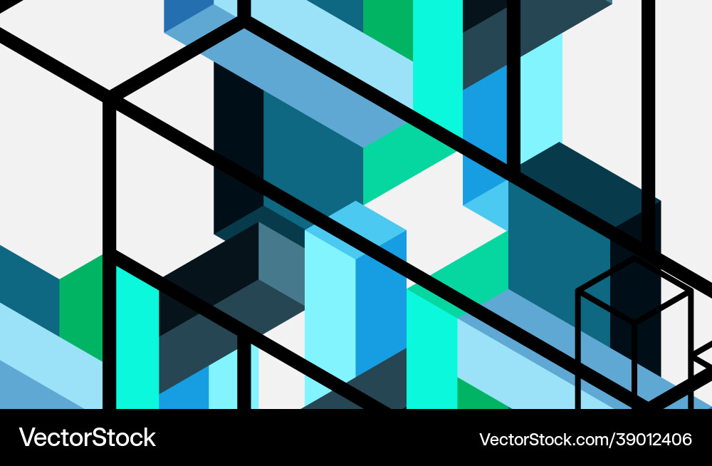 Abstract background 3d cubes cubic elements Abstract background 3d cubes cubic elements vector image