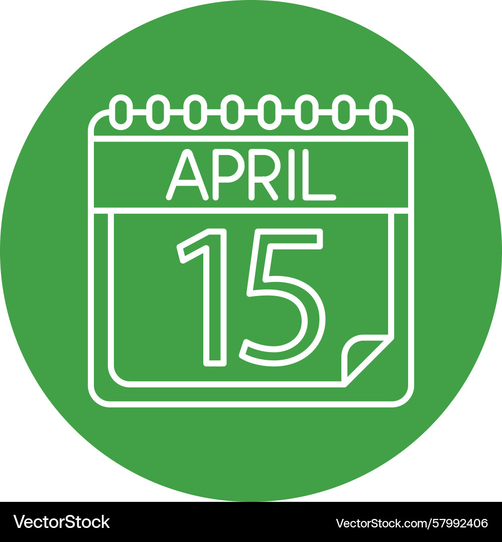 April line multi circle Vector Image