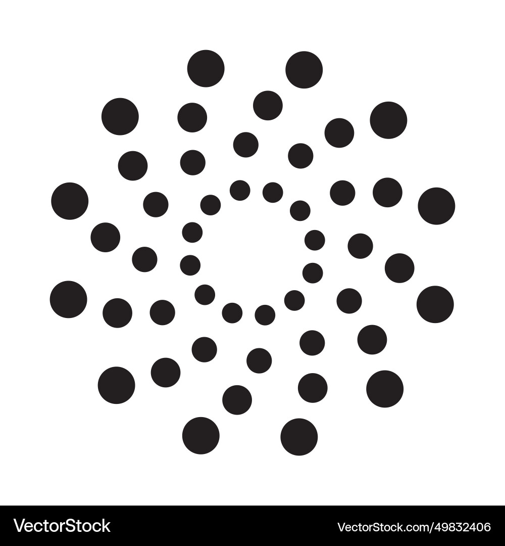 Circular pattern icon Circular pattern icon vector image