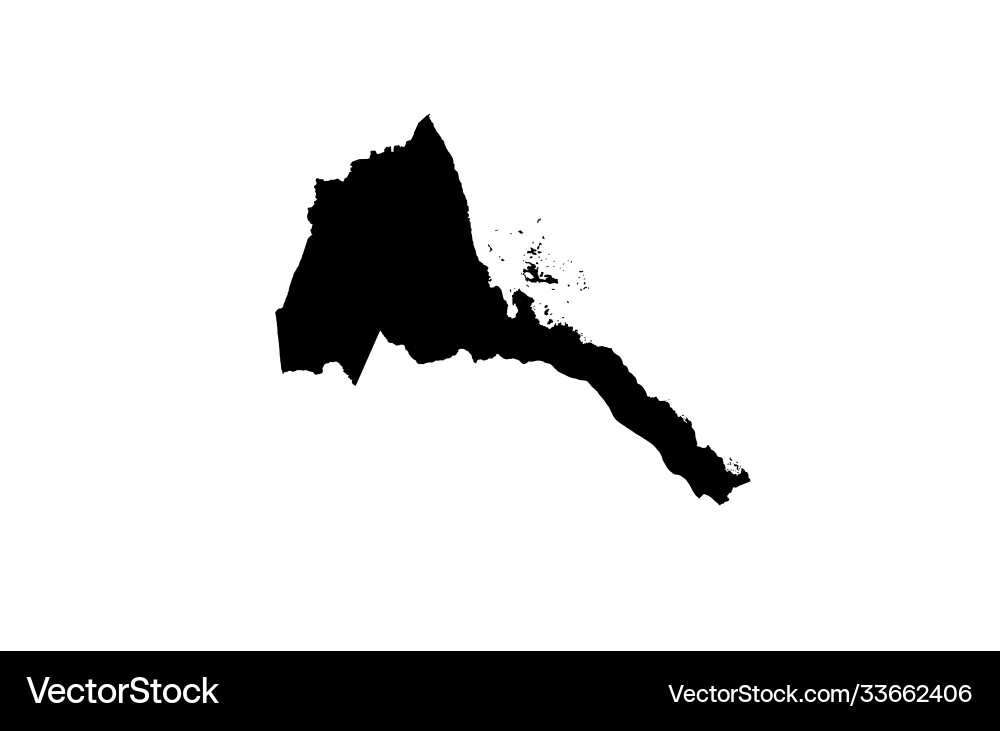 Eritrea map country Vector Image