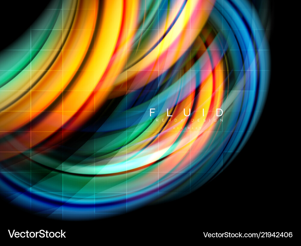 Fluid smooth wave abstract background flowing Fluid smooth wave abstract background flowing vector image
