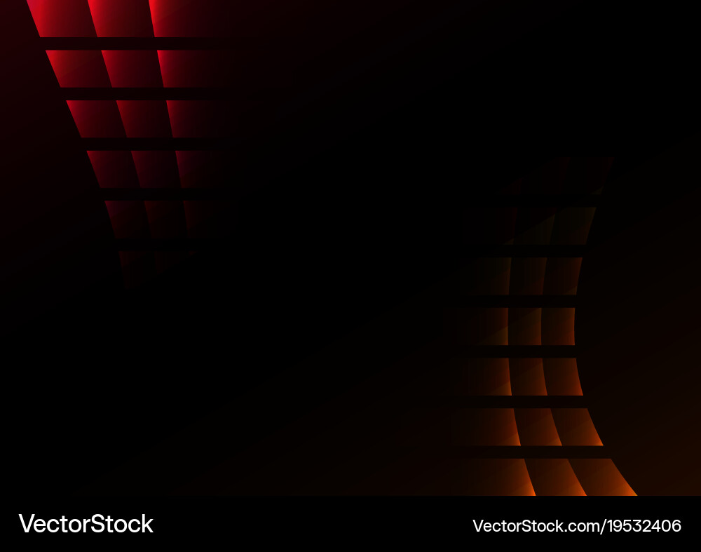 Red abstract pixel curve background vector image