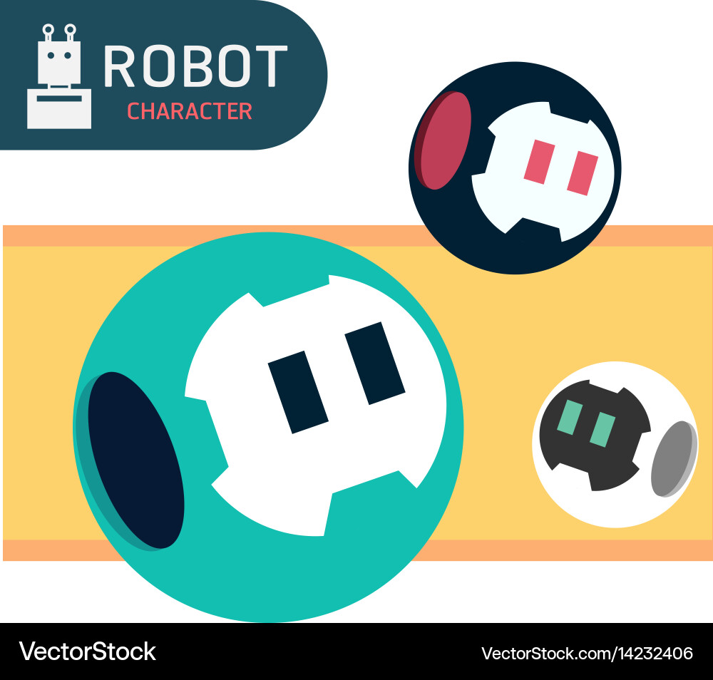 Robot character Vector Image