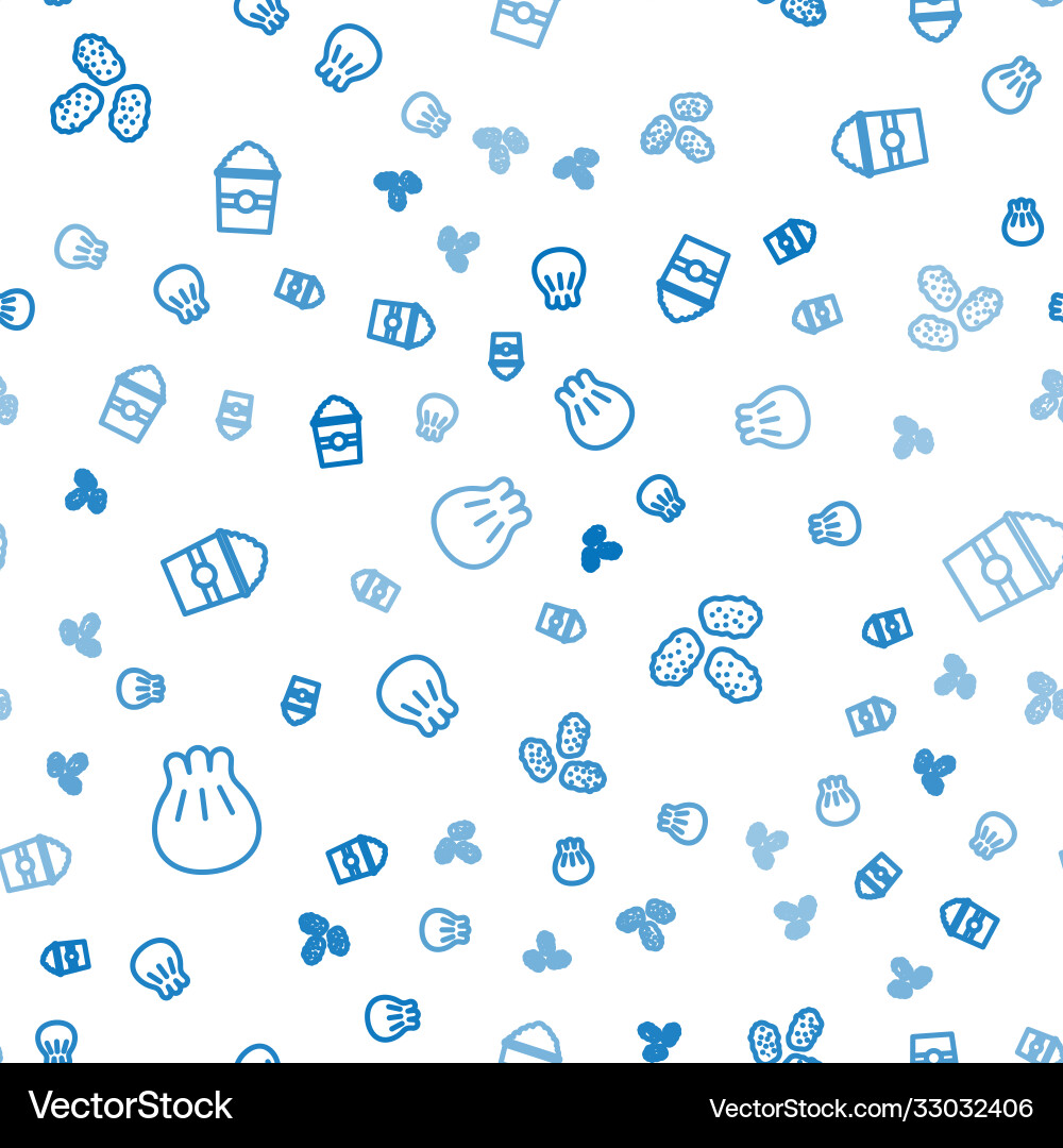 Set line khinkali on cutting board chicken Set line khinkali on cutting board chicken vector image