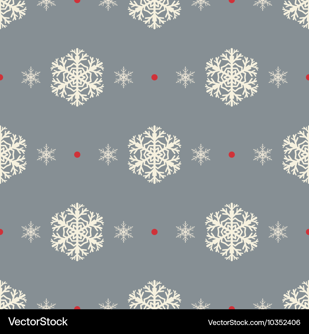 Snowflake Pattern - Winter Texture vector image