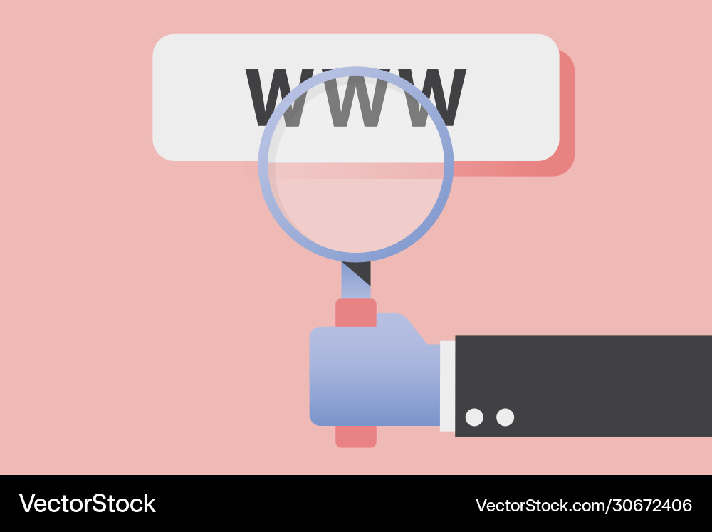 Web browsing vector image