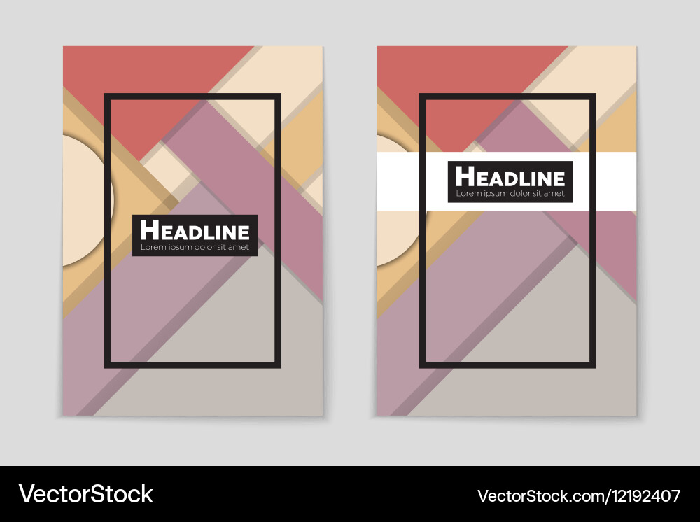 Abstract layout background set for art vector image