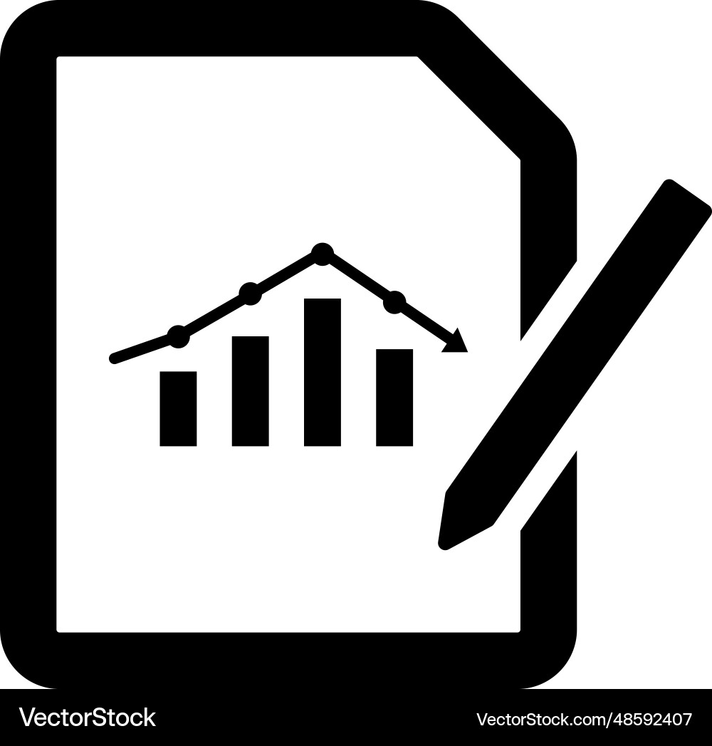 Create chart icon Vector Image