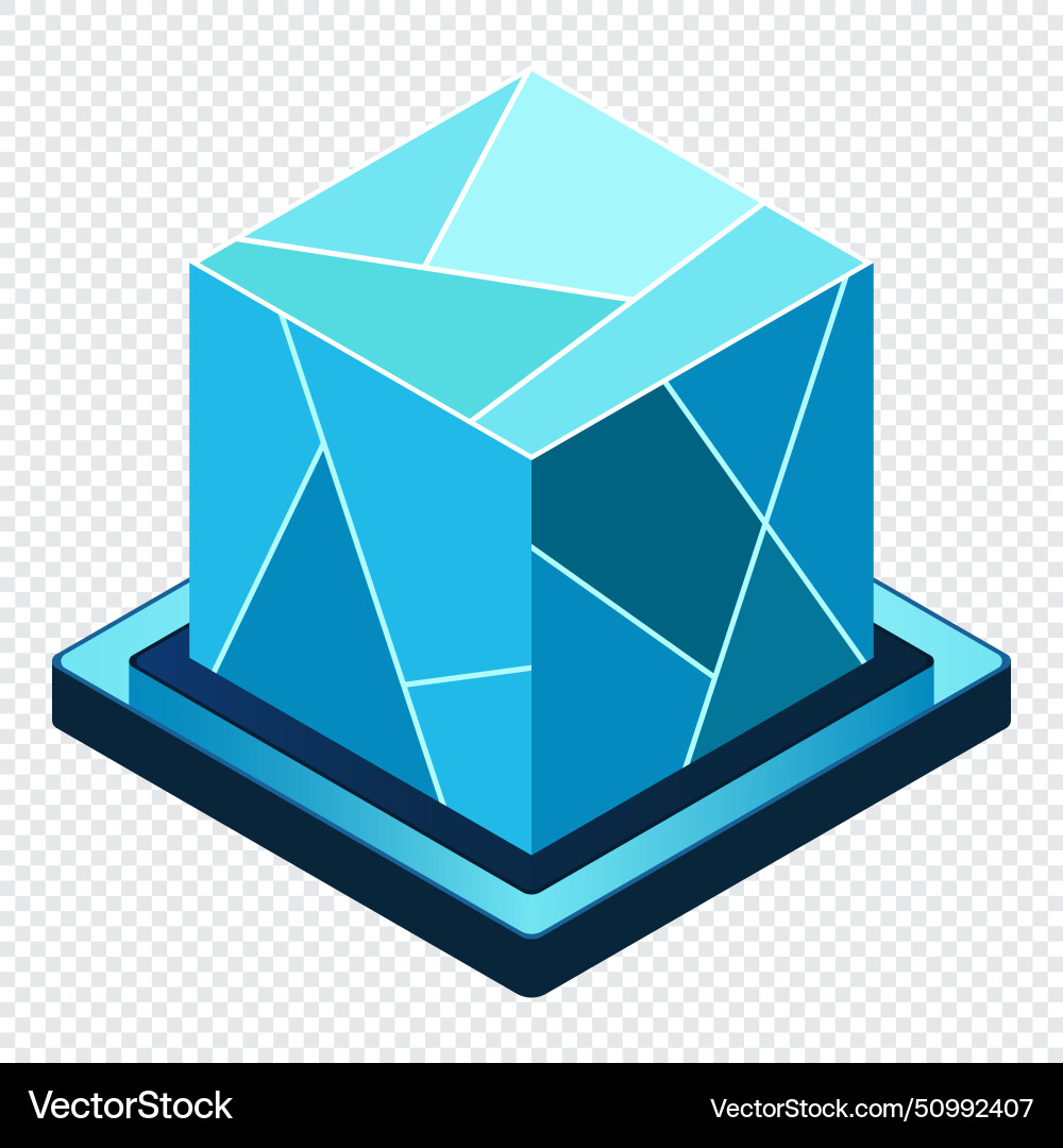 Isometric futuristic server database Isometric futuristic server database vector image