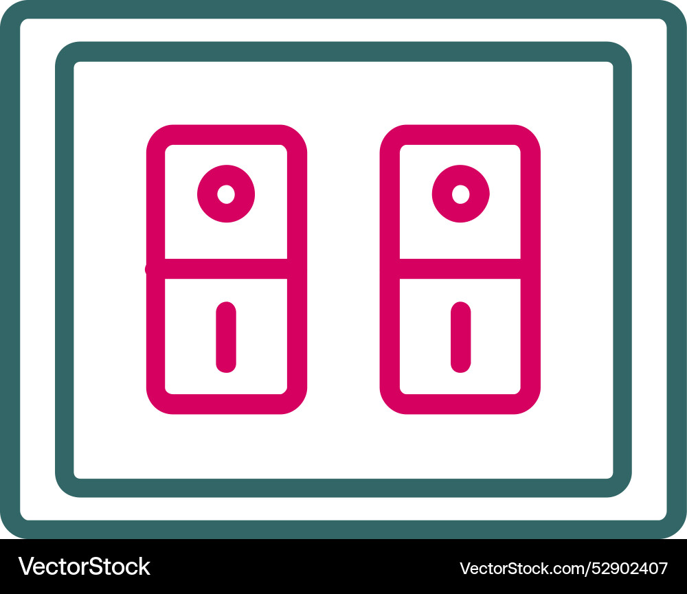 Light switch icon design Vector Image