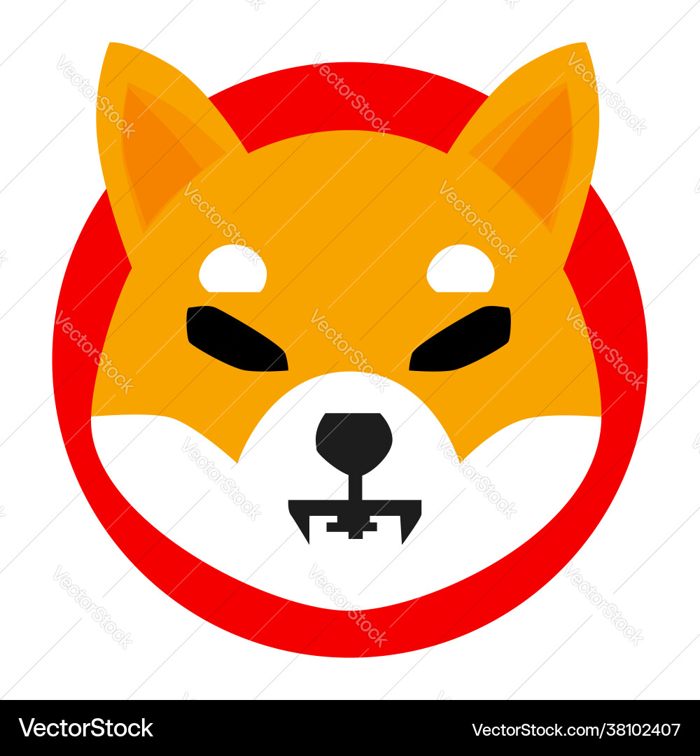 Shiba Inu Cryptocurrency Logo – Royalty-Free Vector | VectorStock