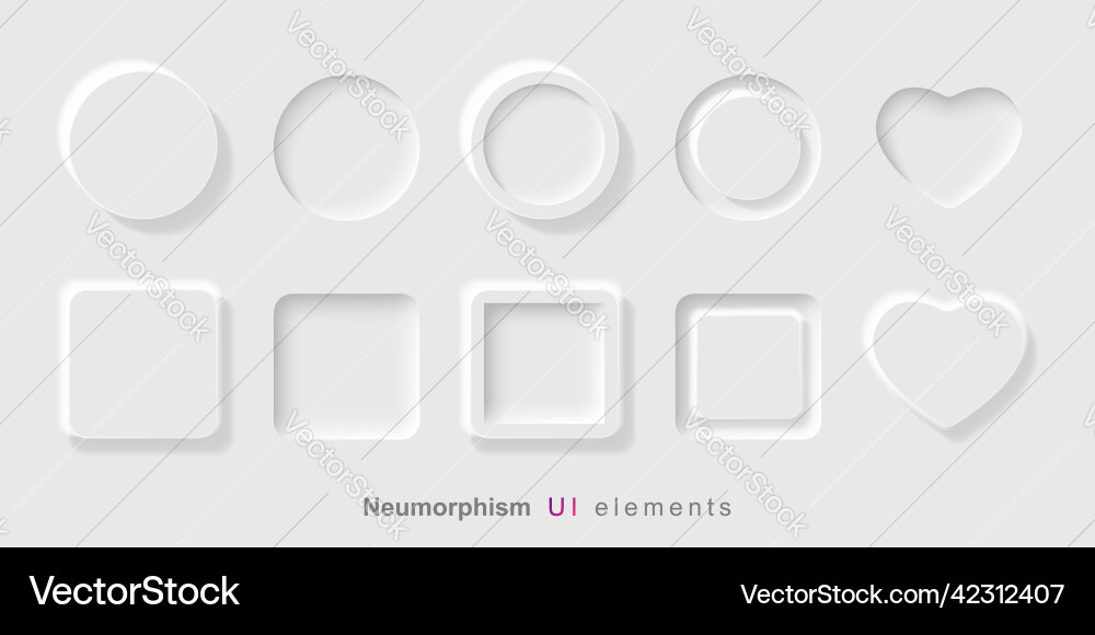User interface elements for mobile app vector image