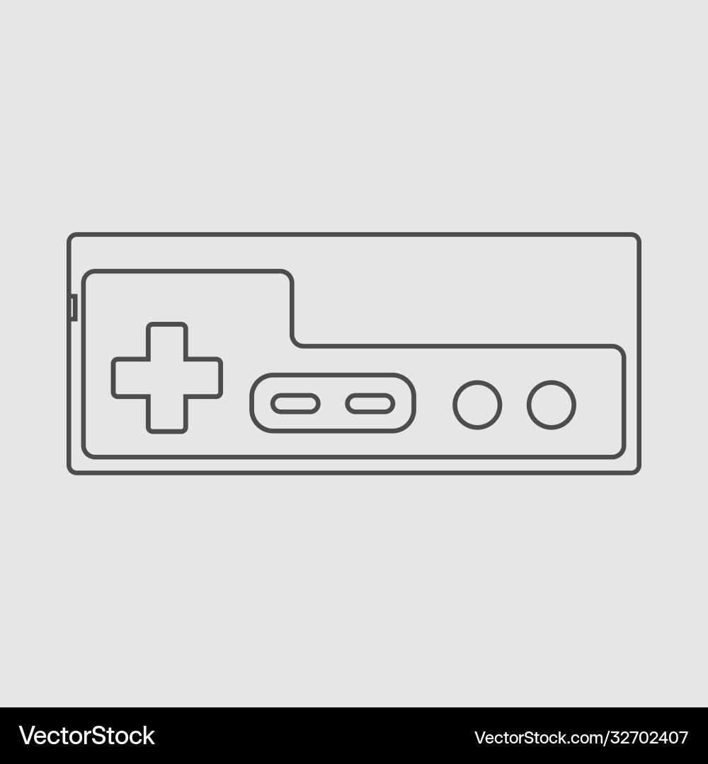 Video game controller linear Video game controller linear vector image