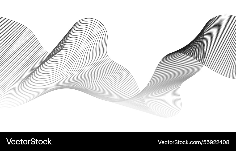 Abstract backdrop with grey wave gradient lines Abstract backdrop with grey wave gradient lines vector image