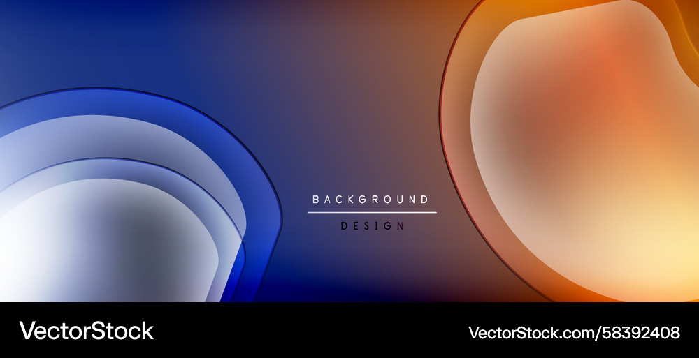Abstract Gradient Layers Background Vector Image