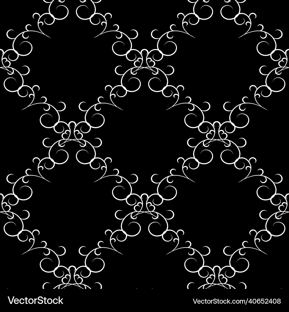 Abstract square with white twig on black pattern Abstract square with white twig on black pattern vector image