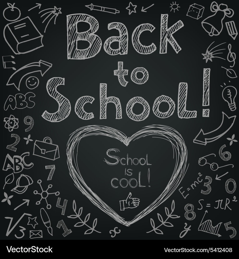 Back to school vector image