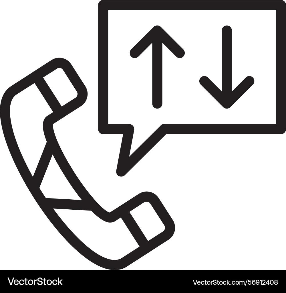 Call scoring linear style icon design Vector Image