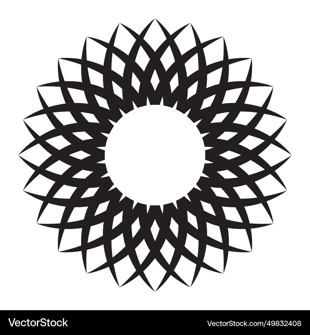 Circular pattern icon Circular pattern icon vector image