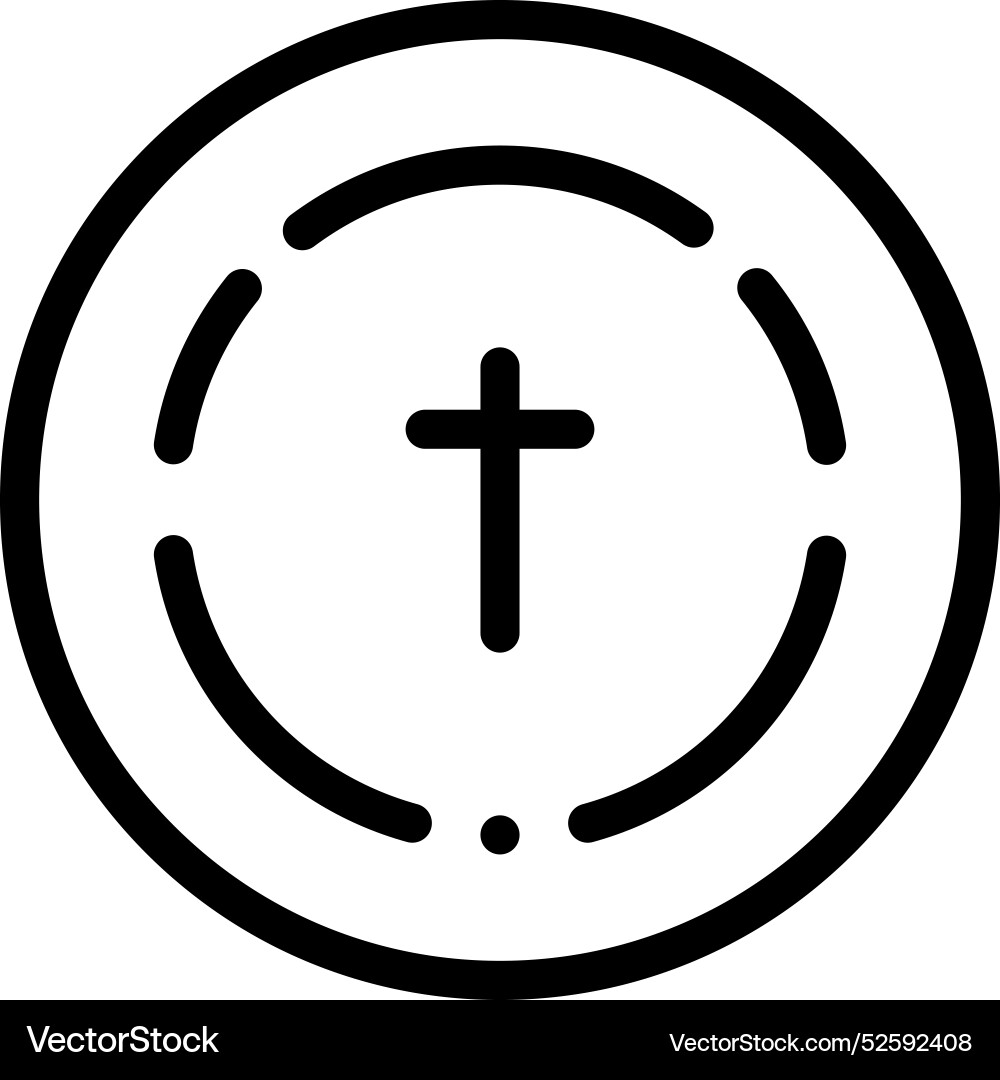 Communion icon thin linear style design isolated Vector Image
