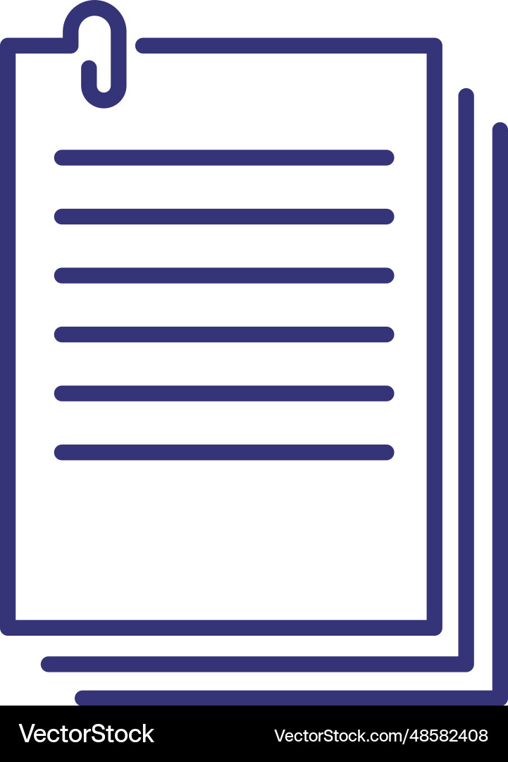 Files line icon Files line icon vector image