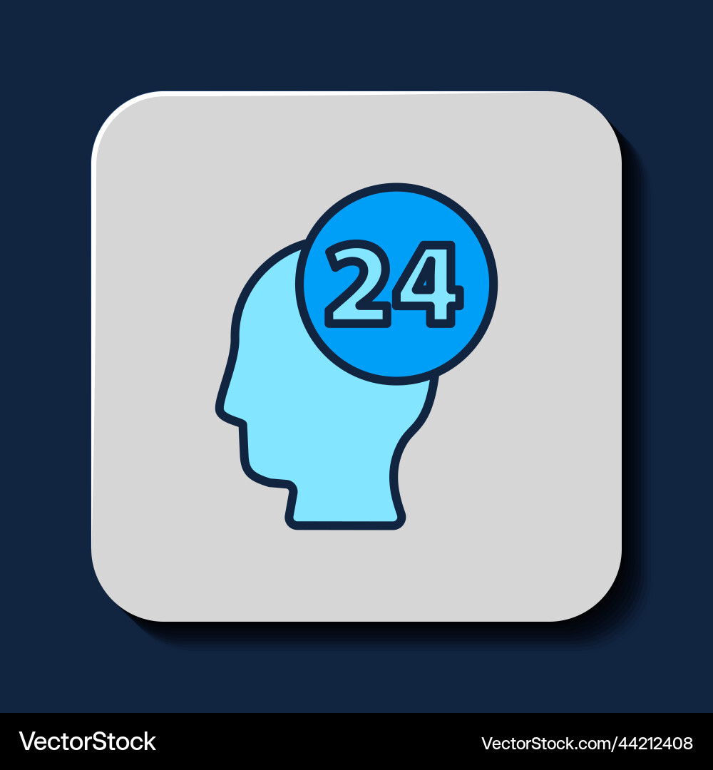 Filled outline support operator in touch icon Filled outline support operator in touch icon vector image