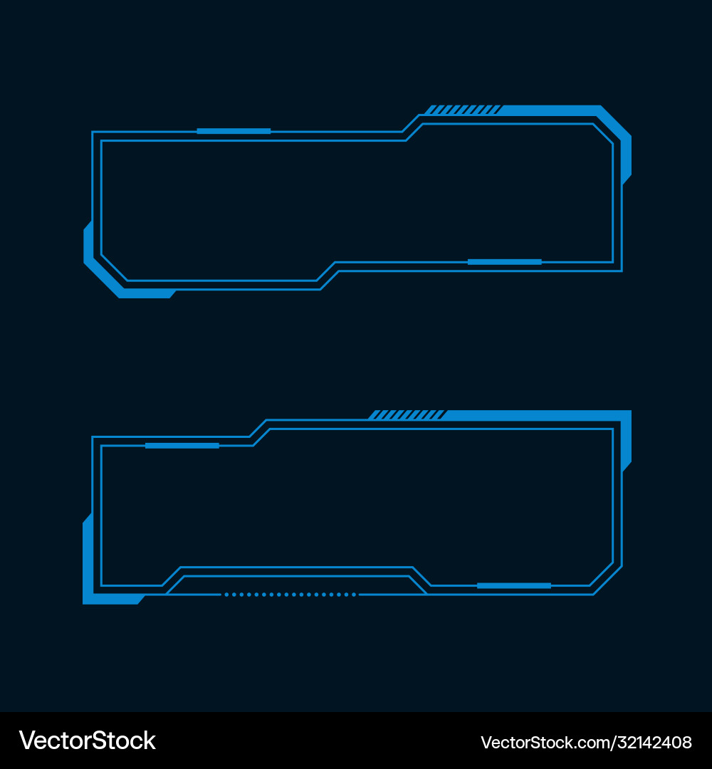 Futuristic user interface vector image