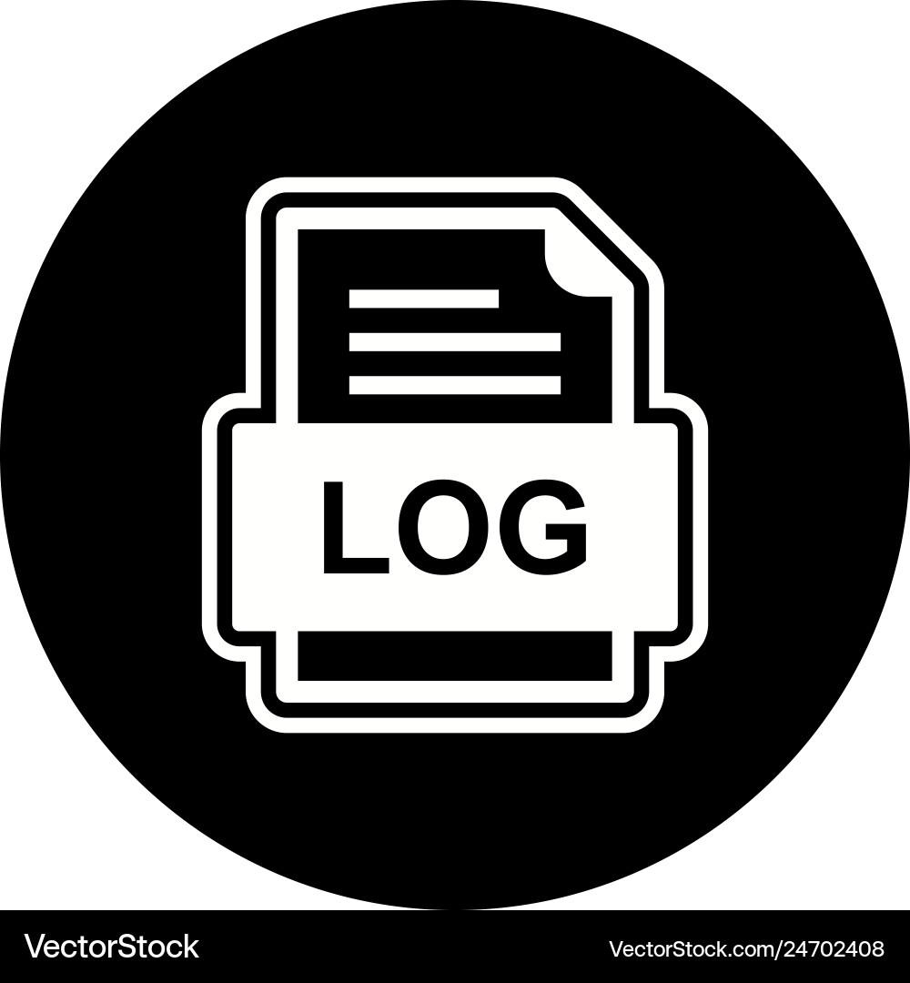 Log file document icon vector image