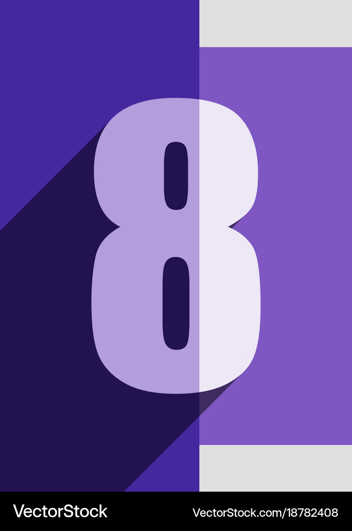 Numbers background flat design Vector Image