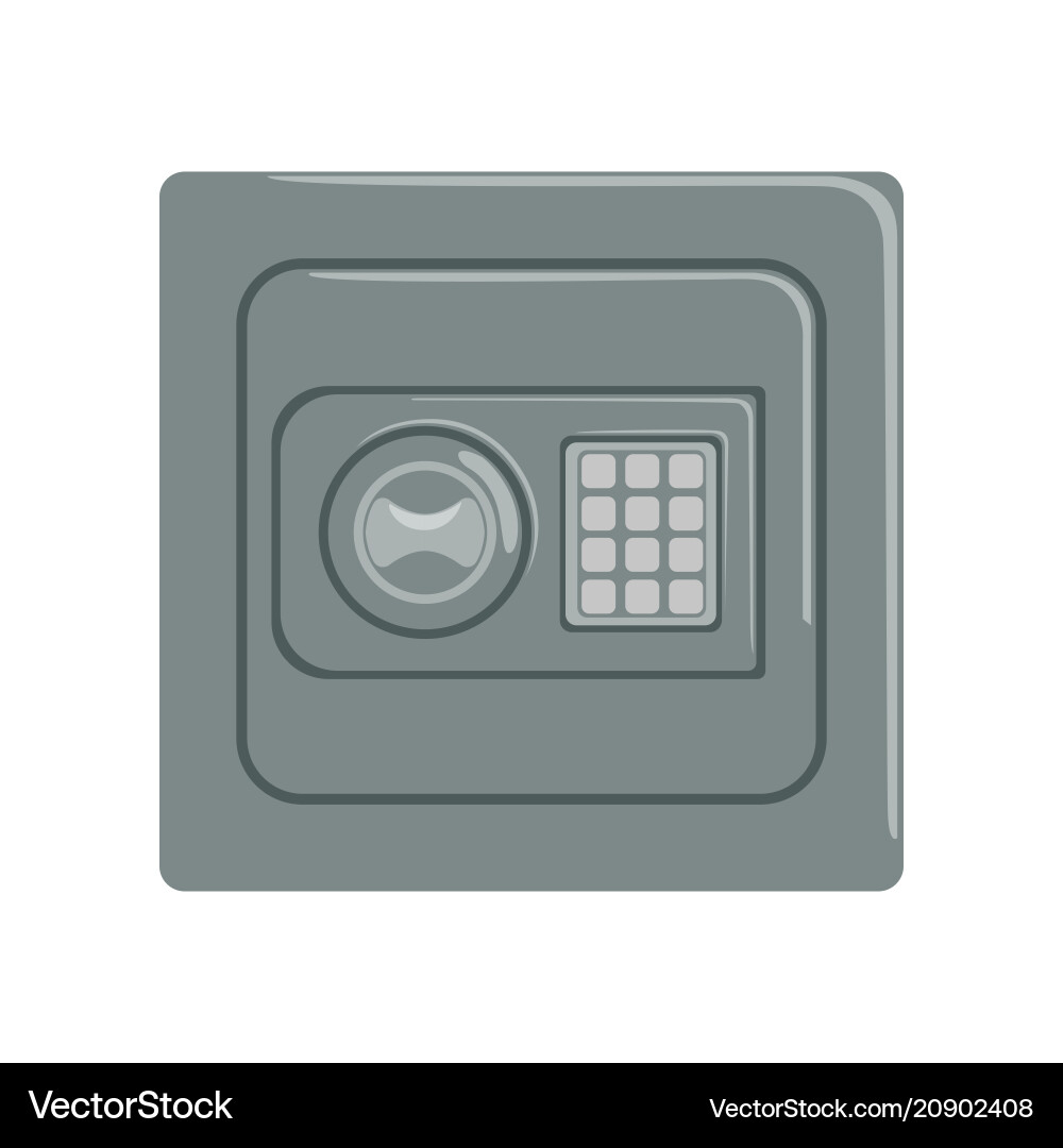 Secure Safe with Keypad vector image