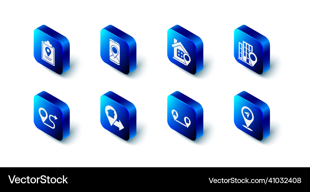 Set city map navigation location with house Set city map navigation location with house vector image