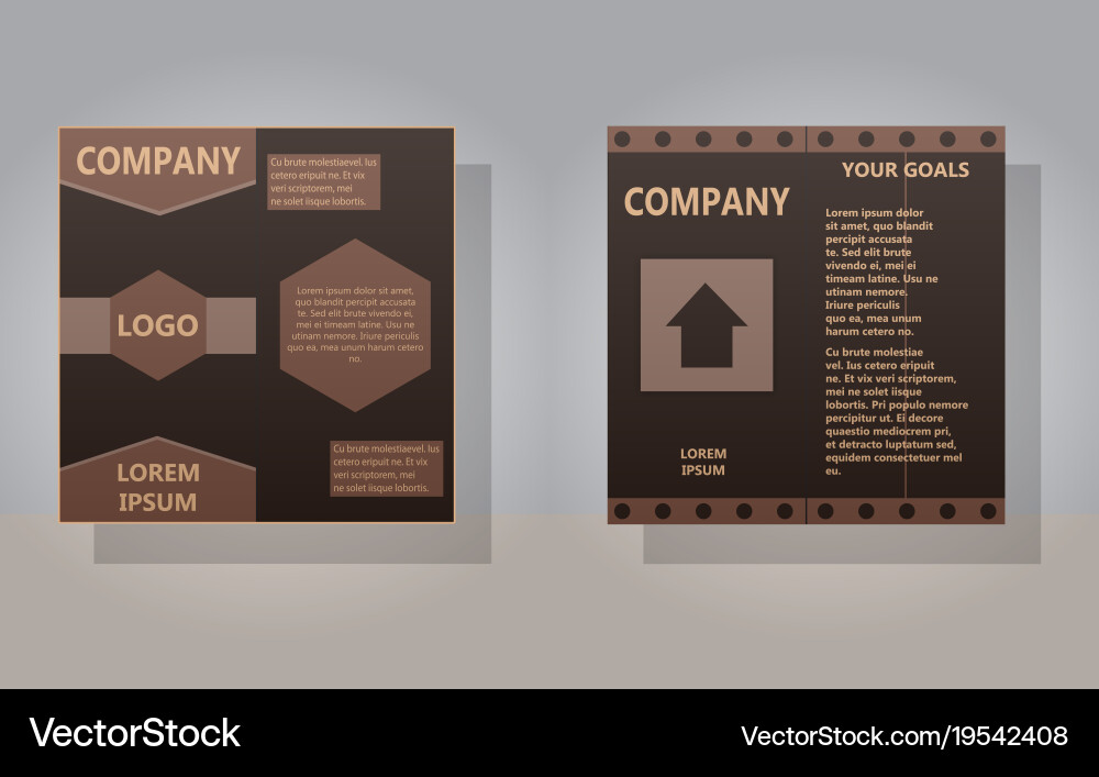 Set of layout background for art template Vector Image