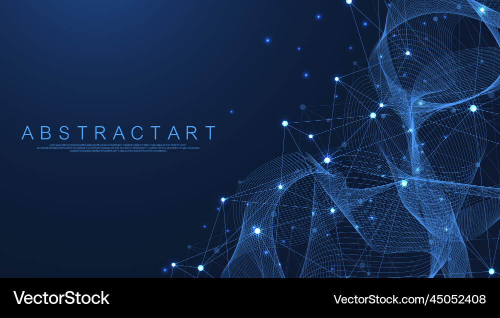 Technology Connection - Data Network vector image