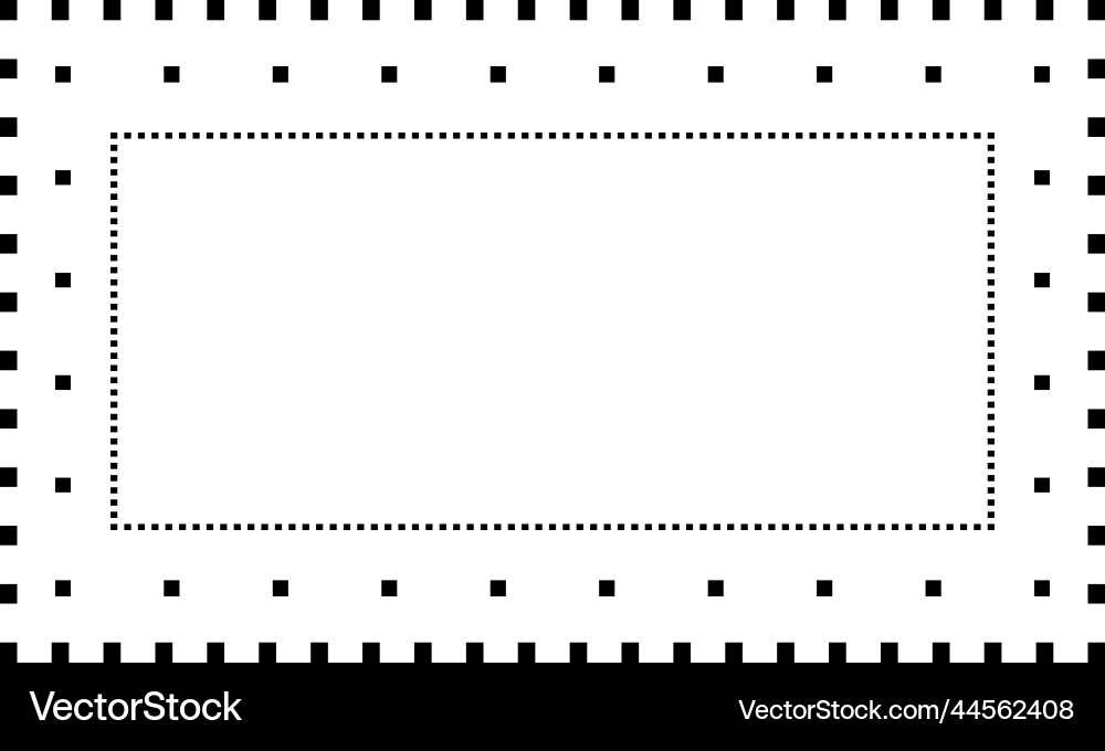 Tracing rectangle shape lines element Tracing rectangle shape lines element Vector Image