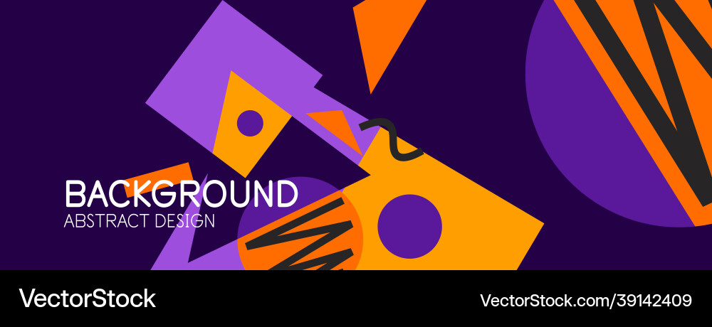 Abstract background blocks lines triangles vector image