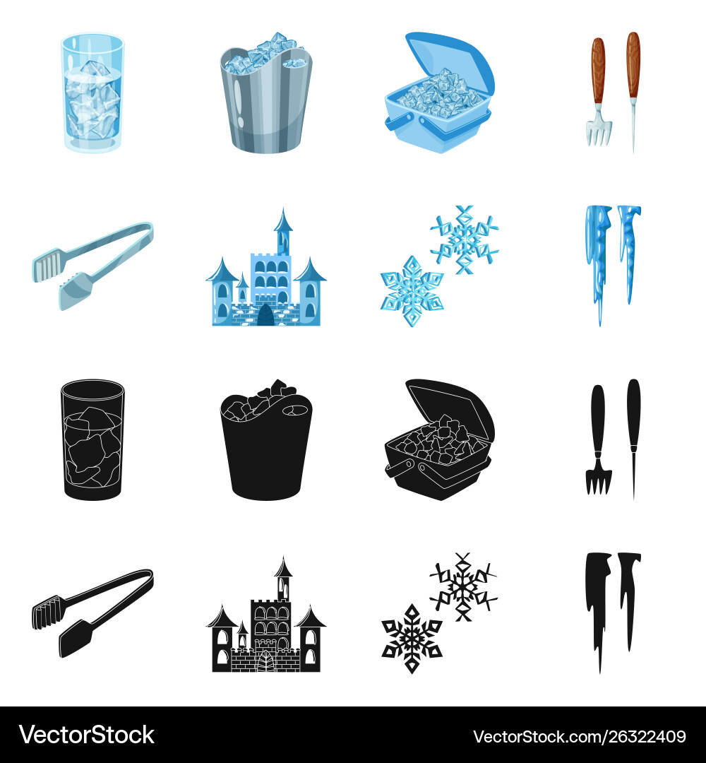 Design texture and frozen icon set Design texture and frozen icon set Vector Image