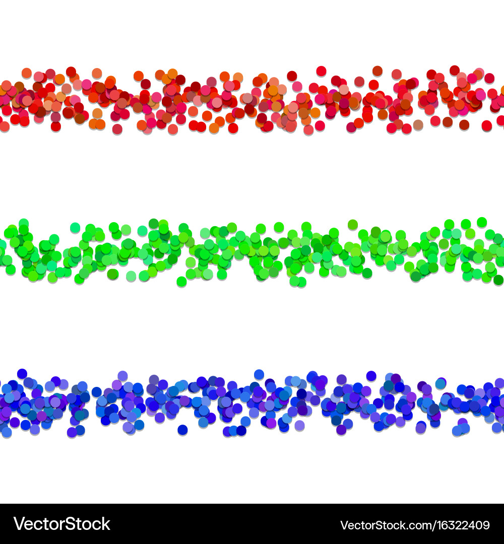 Dot pattern page dividing line design set vector image